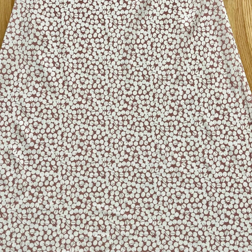 Endless Summer Berri Cherry White & Tan Cowl Neck spaghetti strap Slip Dress XS - Picture 3 of 8